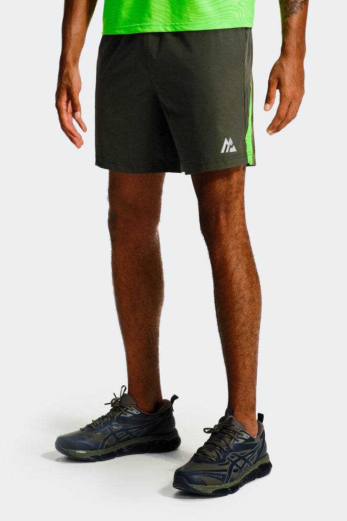 Tide Short - Elm/Neon Green