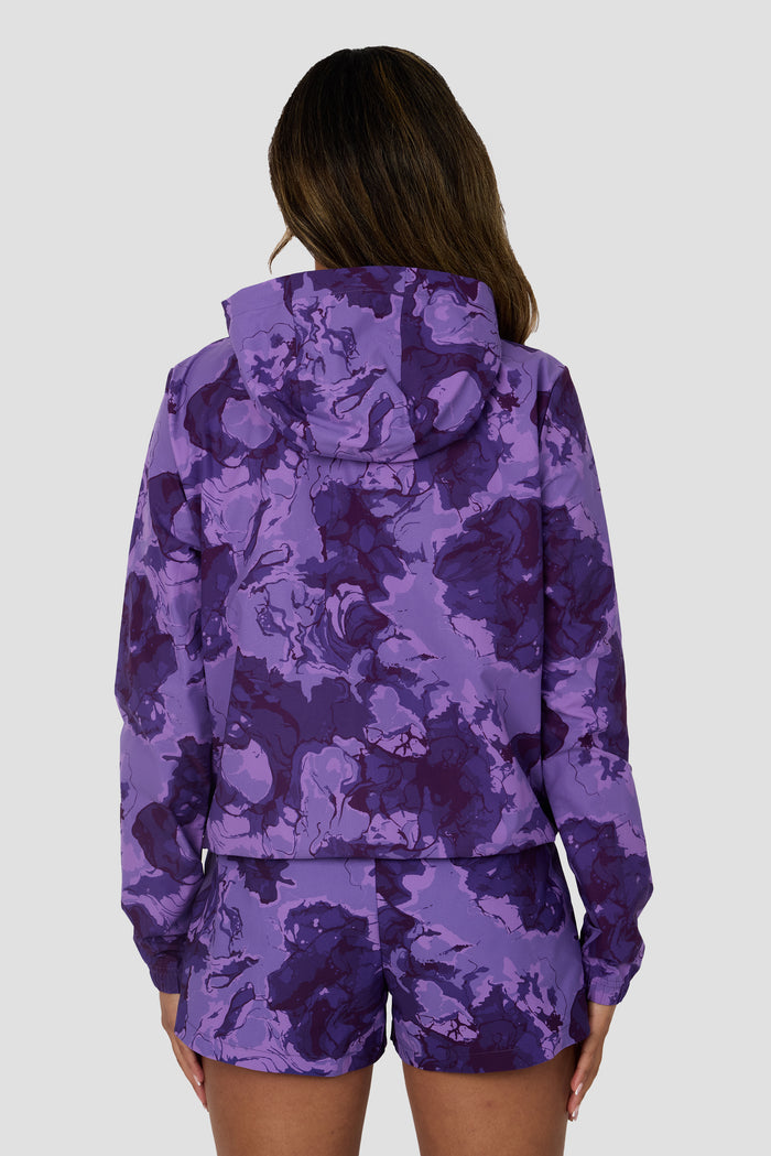 Fusion Print Windbreaker - Palazzo/Idaho Bue