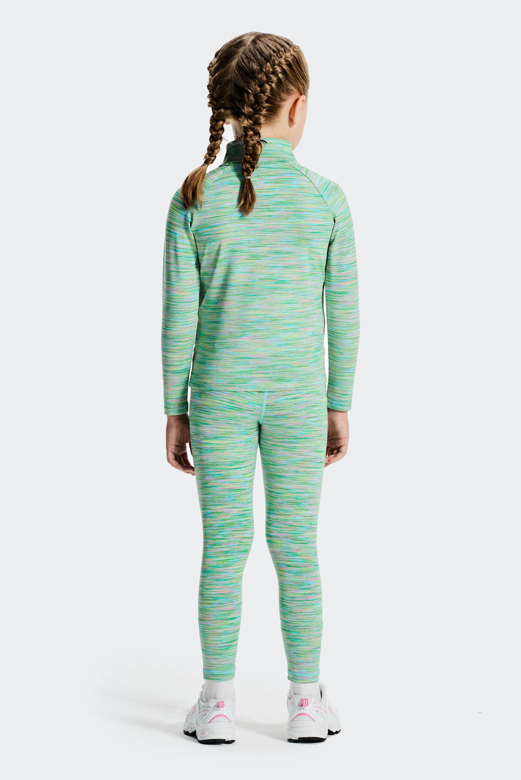 Infant Girl's Trail 1/4 Zip/Legging Set - Green/Blue/Lilac/Pink