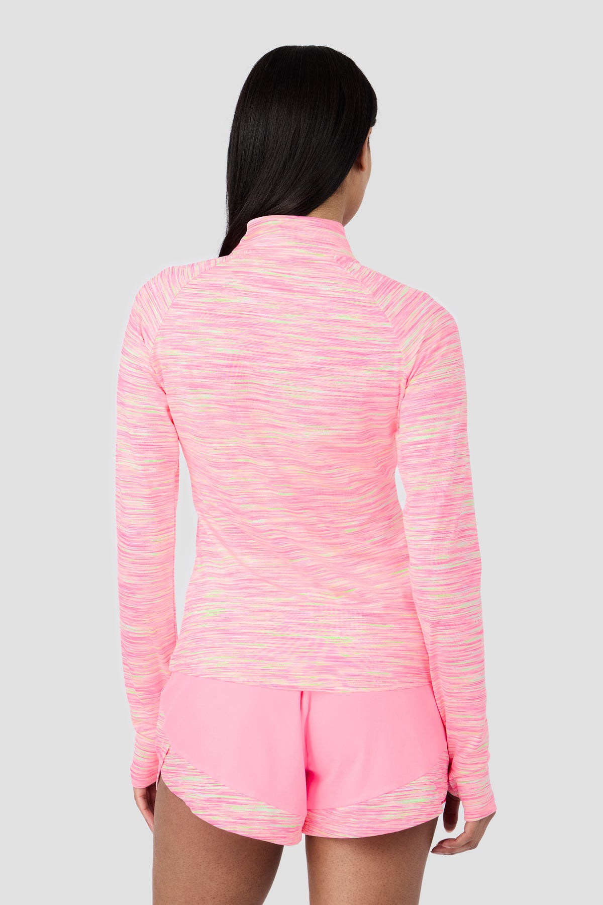 Women's Trail 1/4 Zip - Pink/Green/White