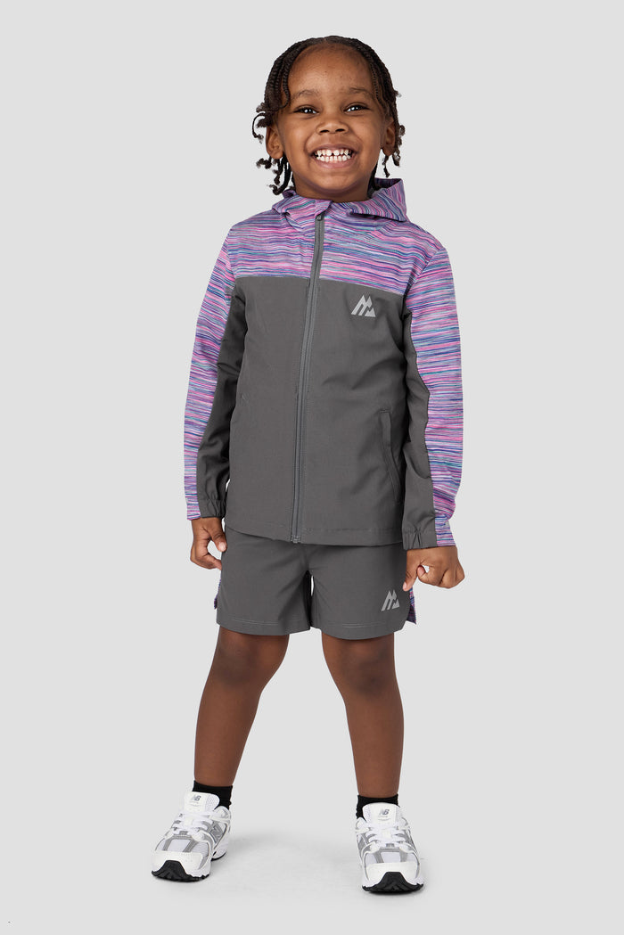 Infant Boys Trail Windbreaker - Grey/Pink/Purple/Blue