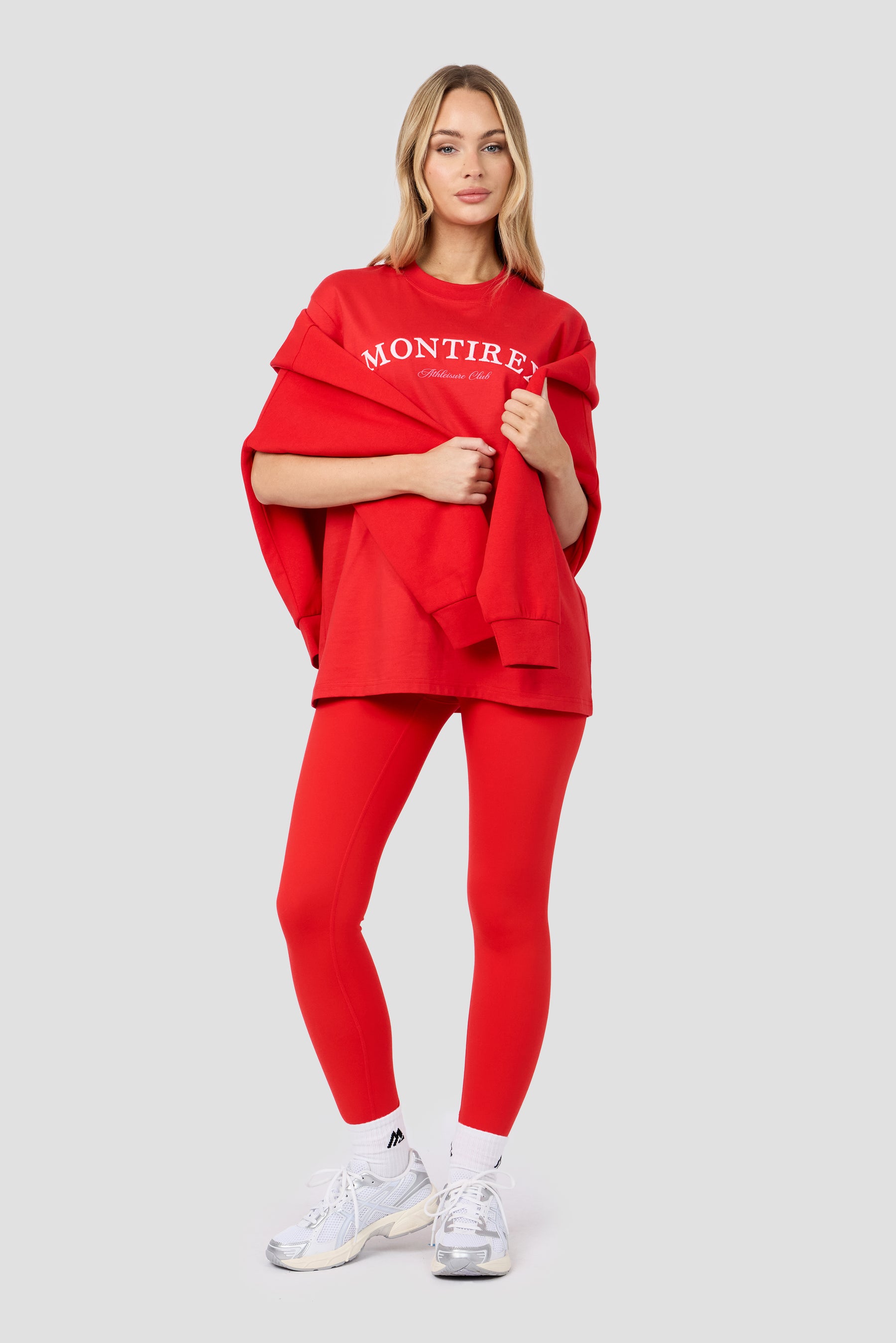 Athleisure Club T-Shirt - Poppy Red