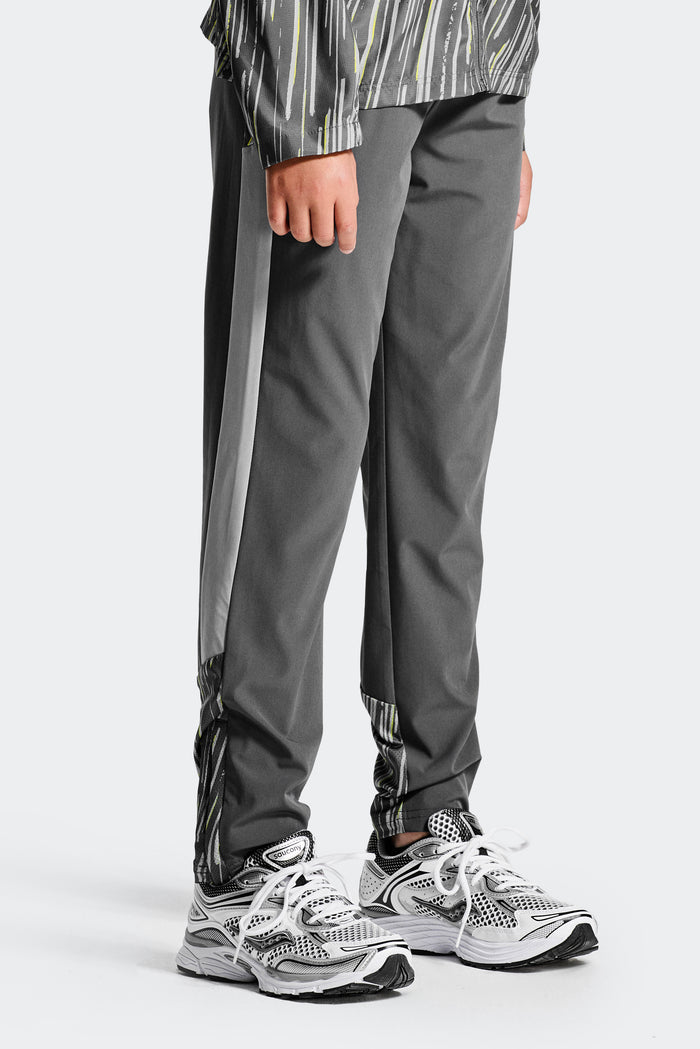 Boys Vigour Pant - Asphalt/Platinum Grey/Blazing Yellow