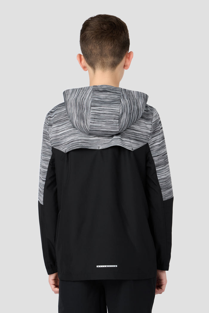 Boys Trail 2.0 Windbreaker - Black/Grey/White