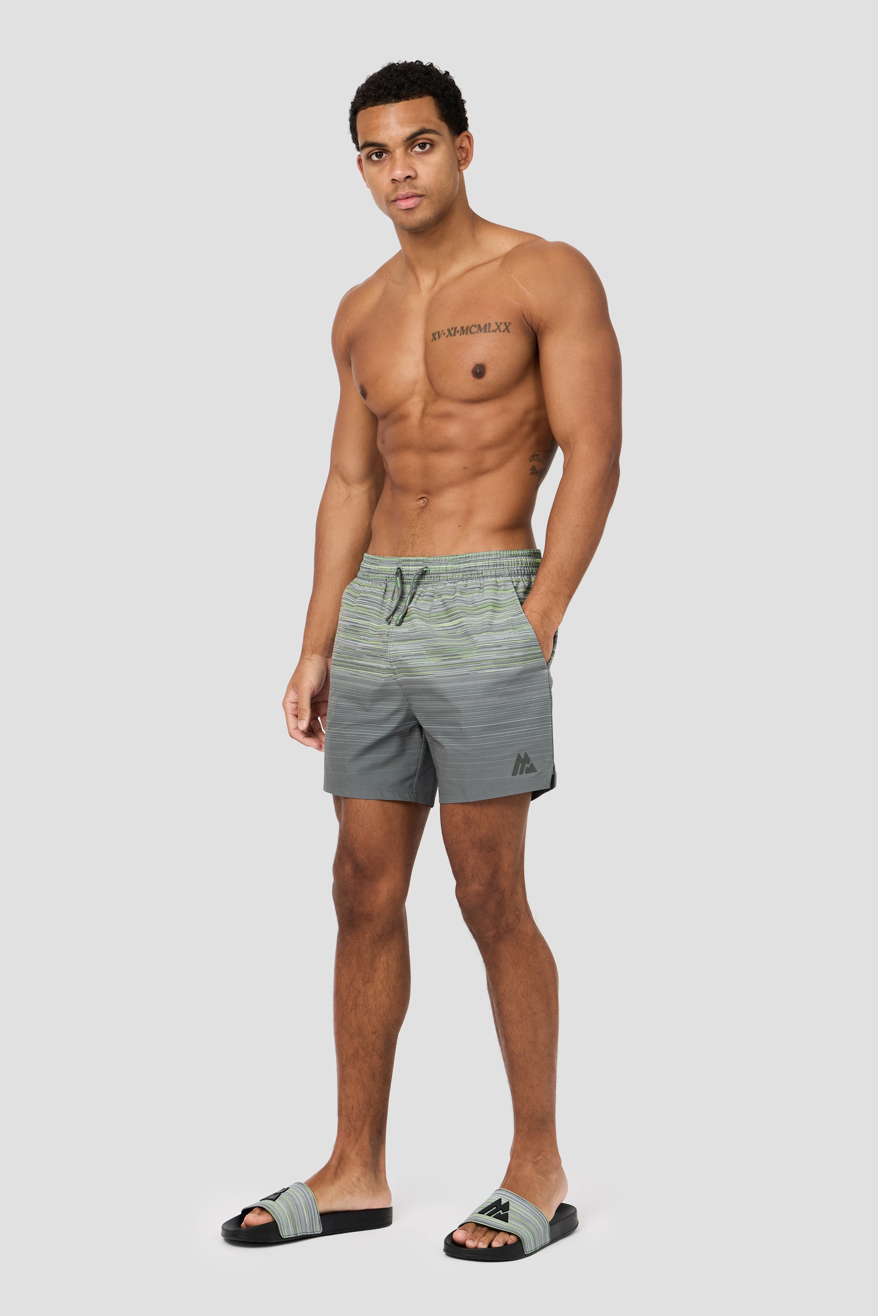 Trail Swim Short - Neon Green/Asphalt