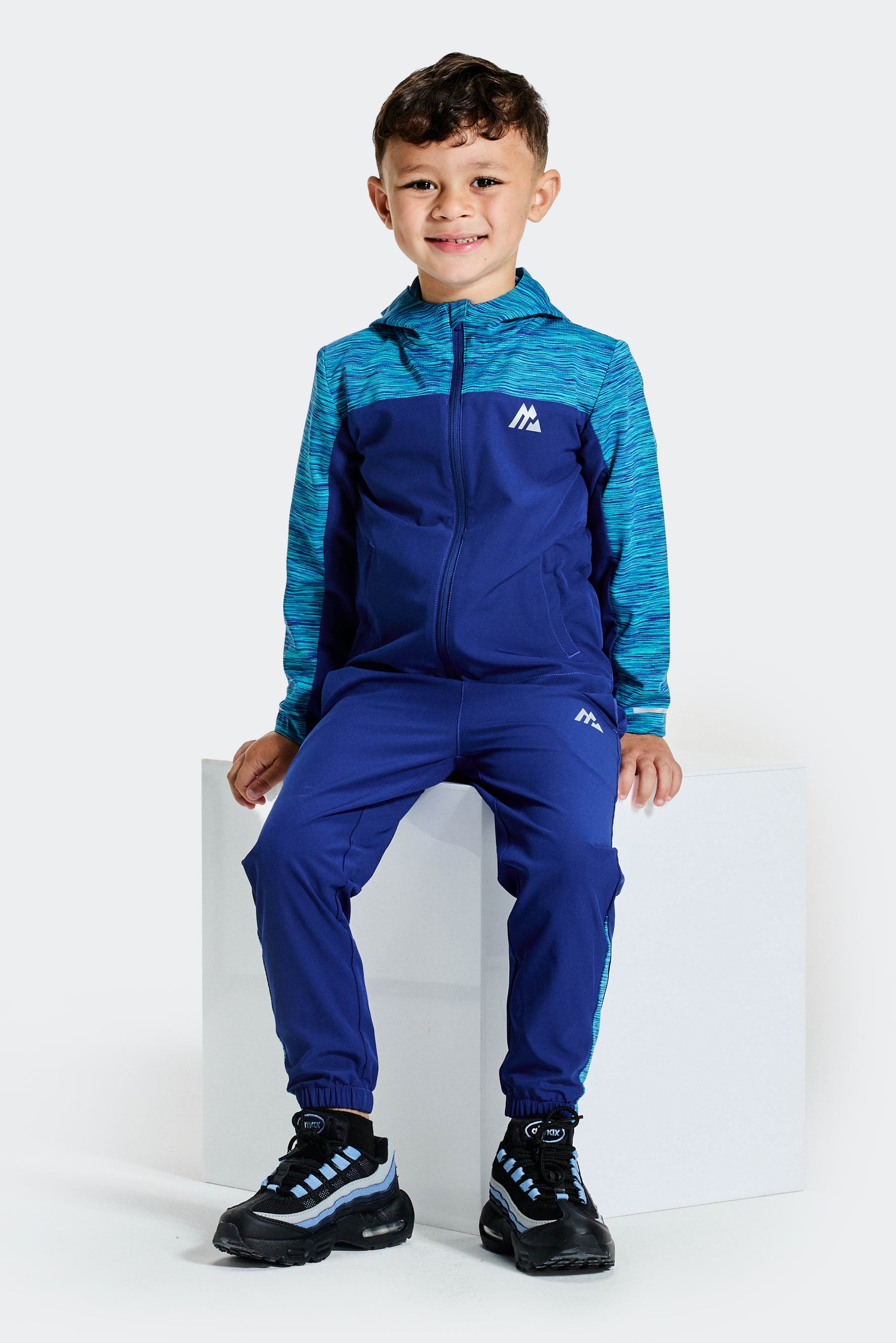 Infant Boy's Trail Windbreaker/Pant Set - Blue Multi