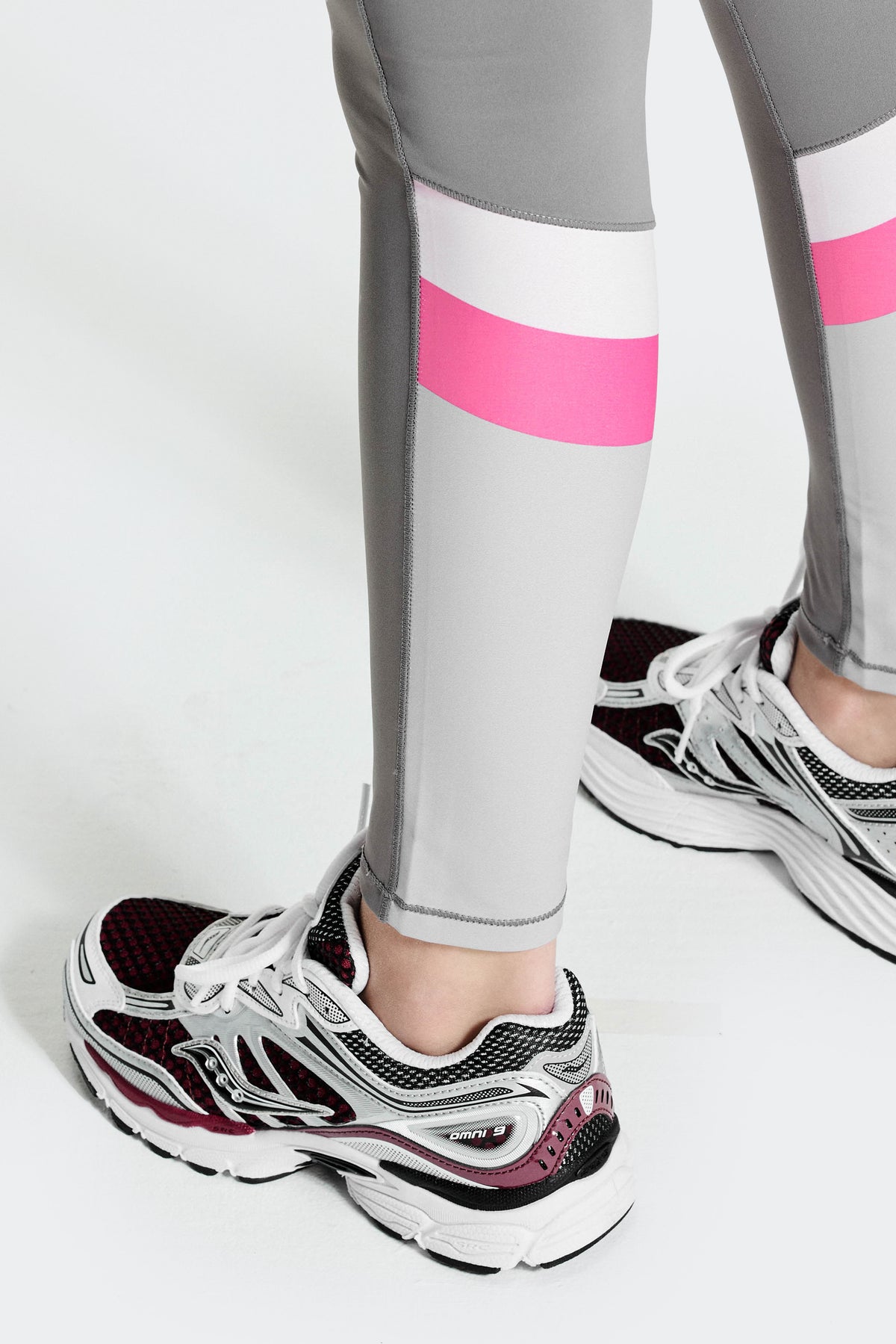 Girls Lumina Legging - Winter Sky/Basalt/Powder Pink/Sweet Pink