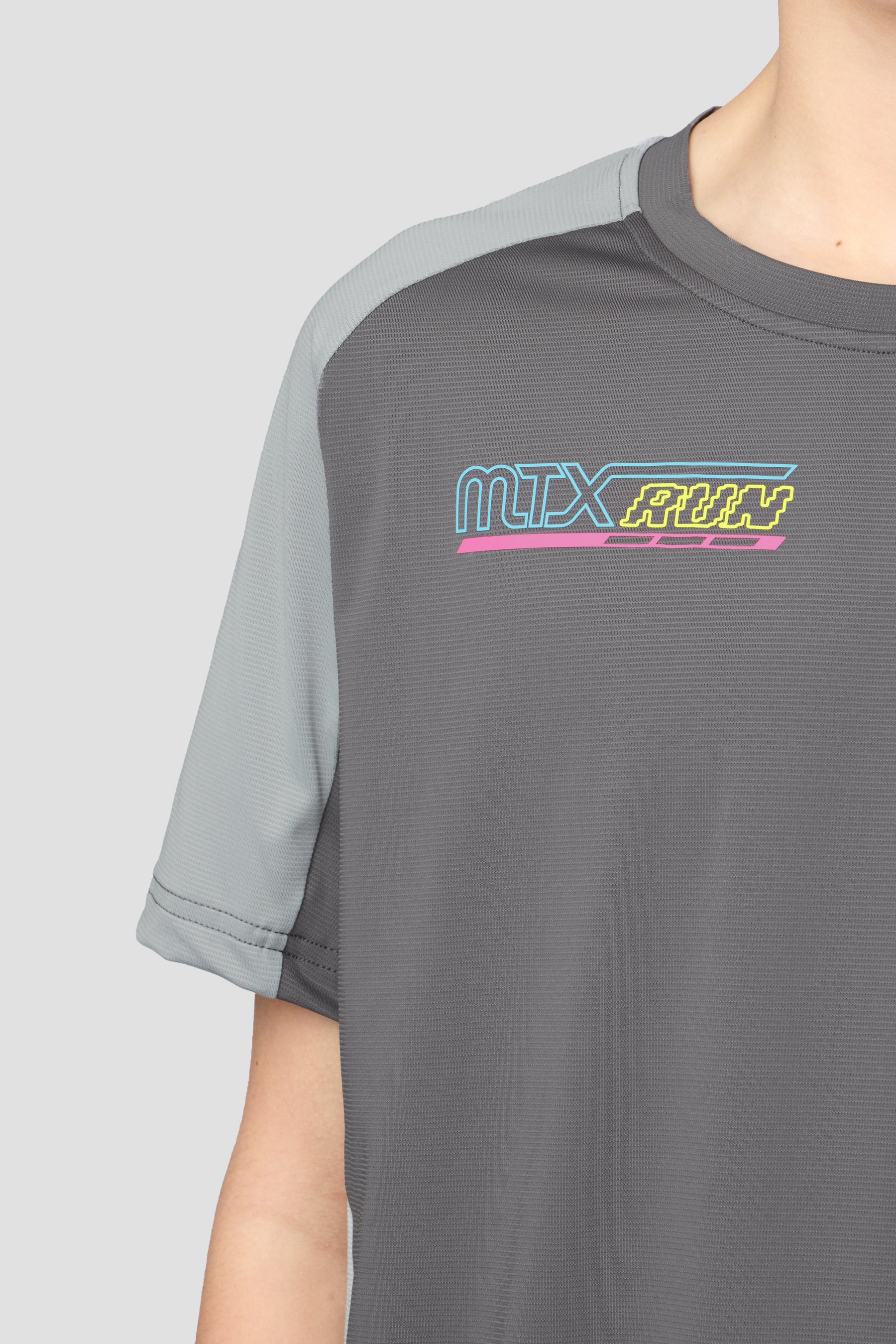 Boys MTX Run Turbo T-Shirt - Cement Grey/Platinum Grey