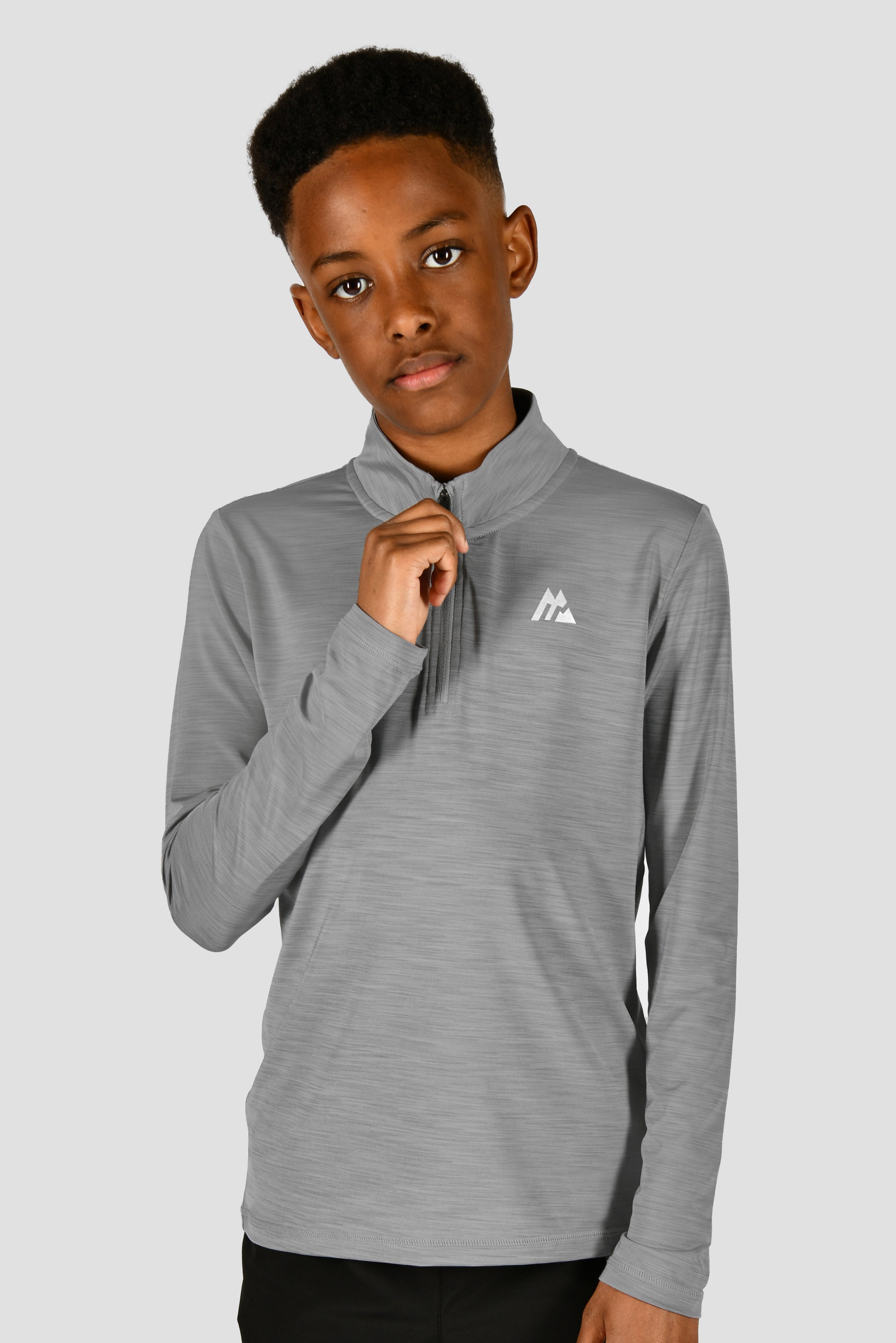 Junior Velocity 1/4 Zip Platinum Grey