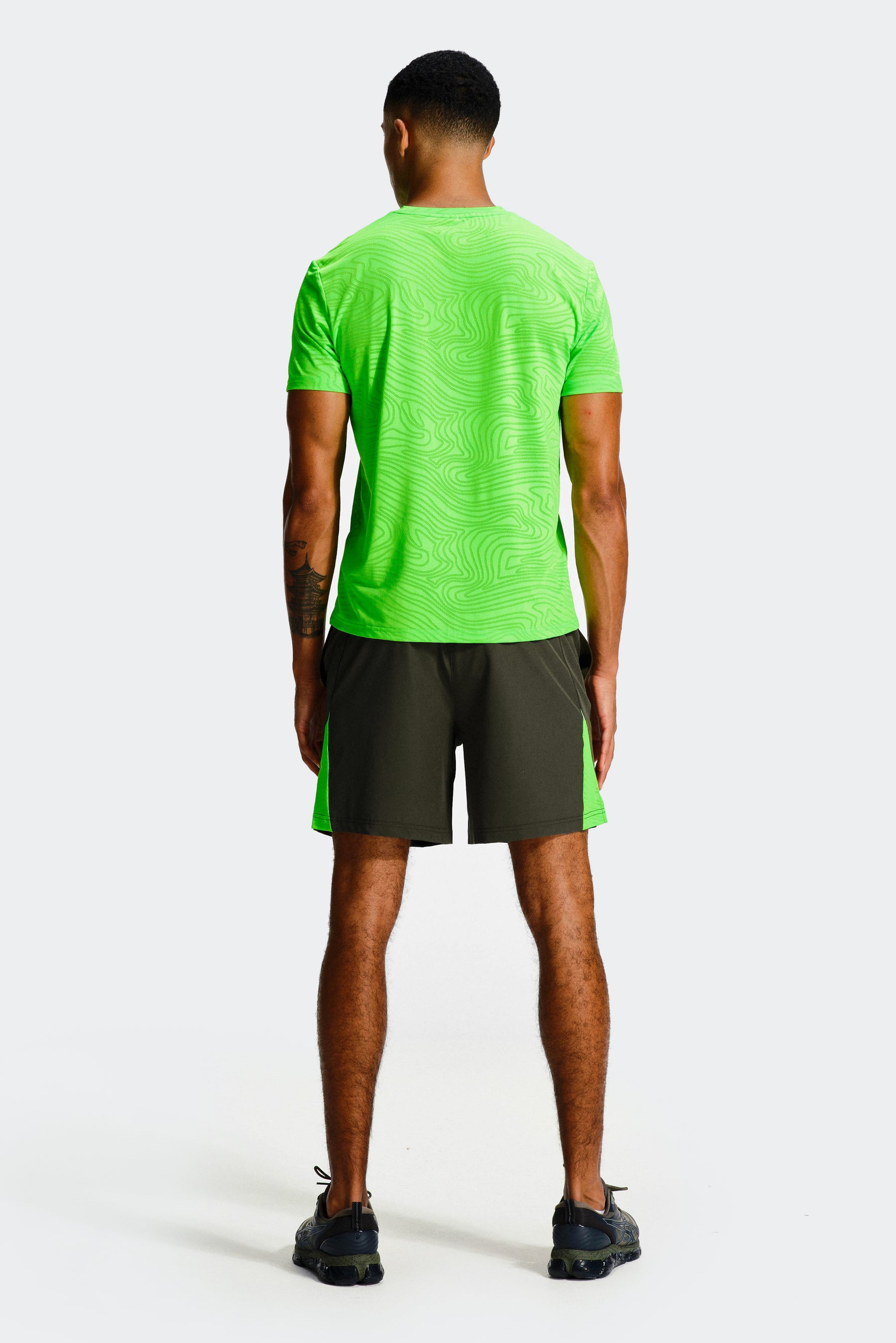 Tide Short - Elm/Neon Green