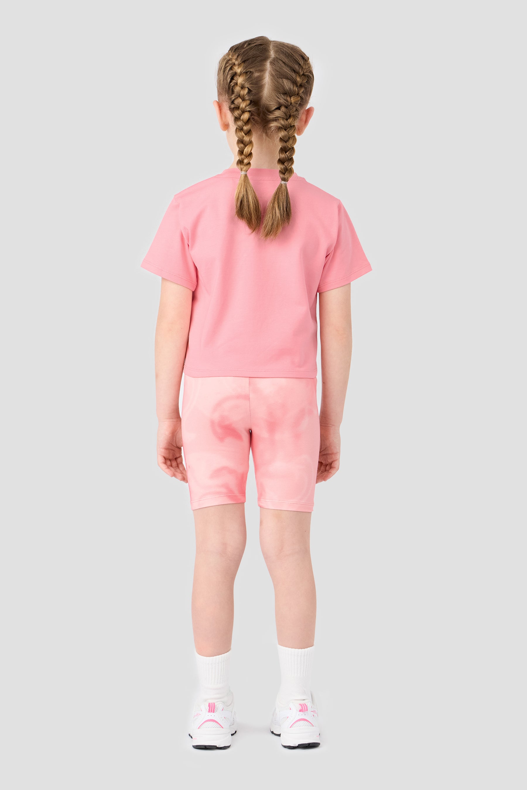 Infant Girl's Swirl T-Shirt/Cycling Short Set - Sweet Pink/Ballet