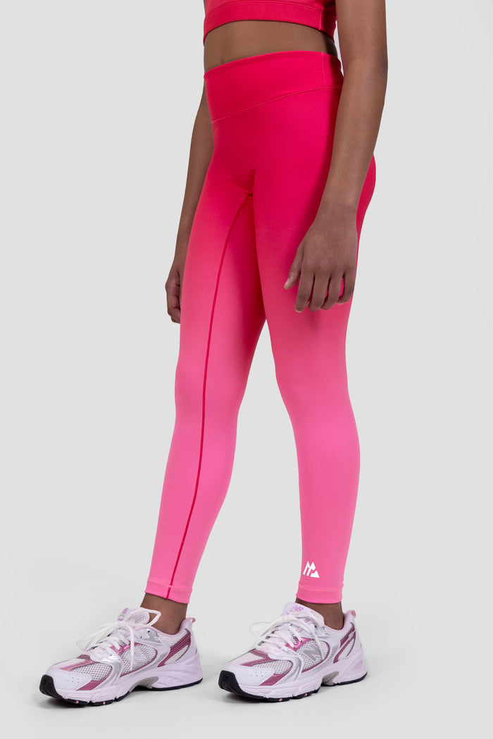 Girls Glow Legging - Fuchsia/Strawberry Soda