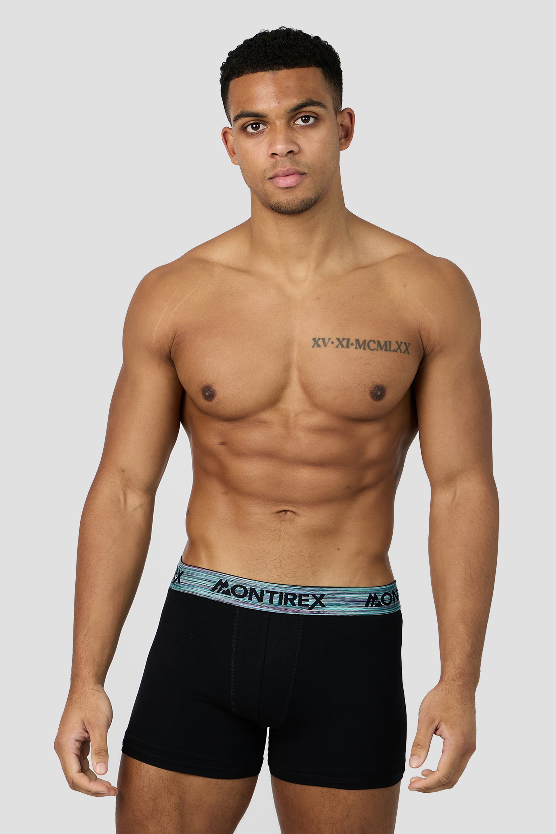 3 Pack Trail Boxer - Black/Ocean Abyss/Cement Grey/Maya Blue