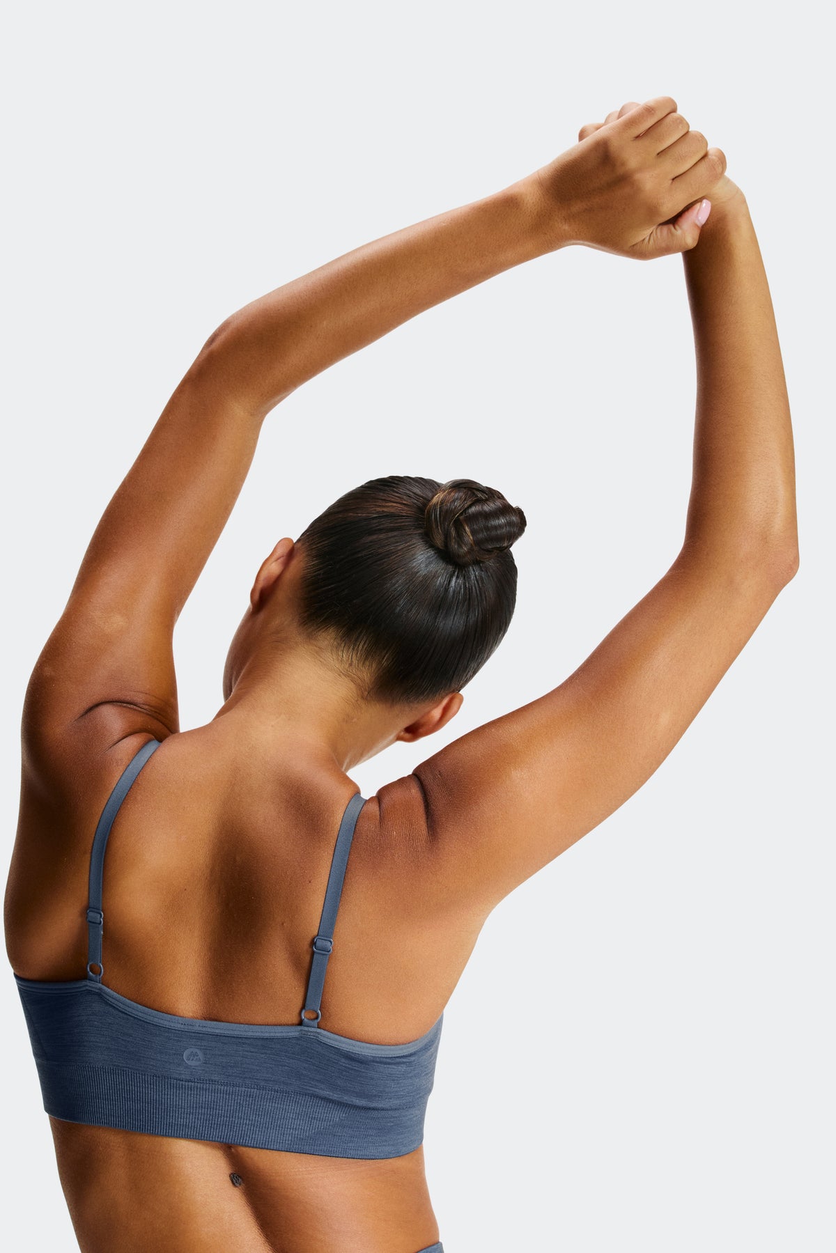 Trail Seamless Bra - Greyed Indigo Marl