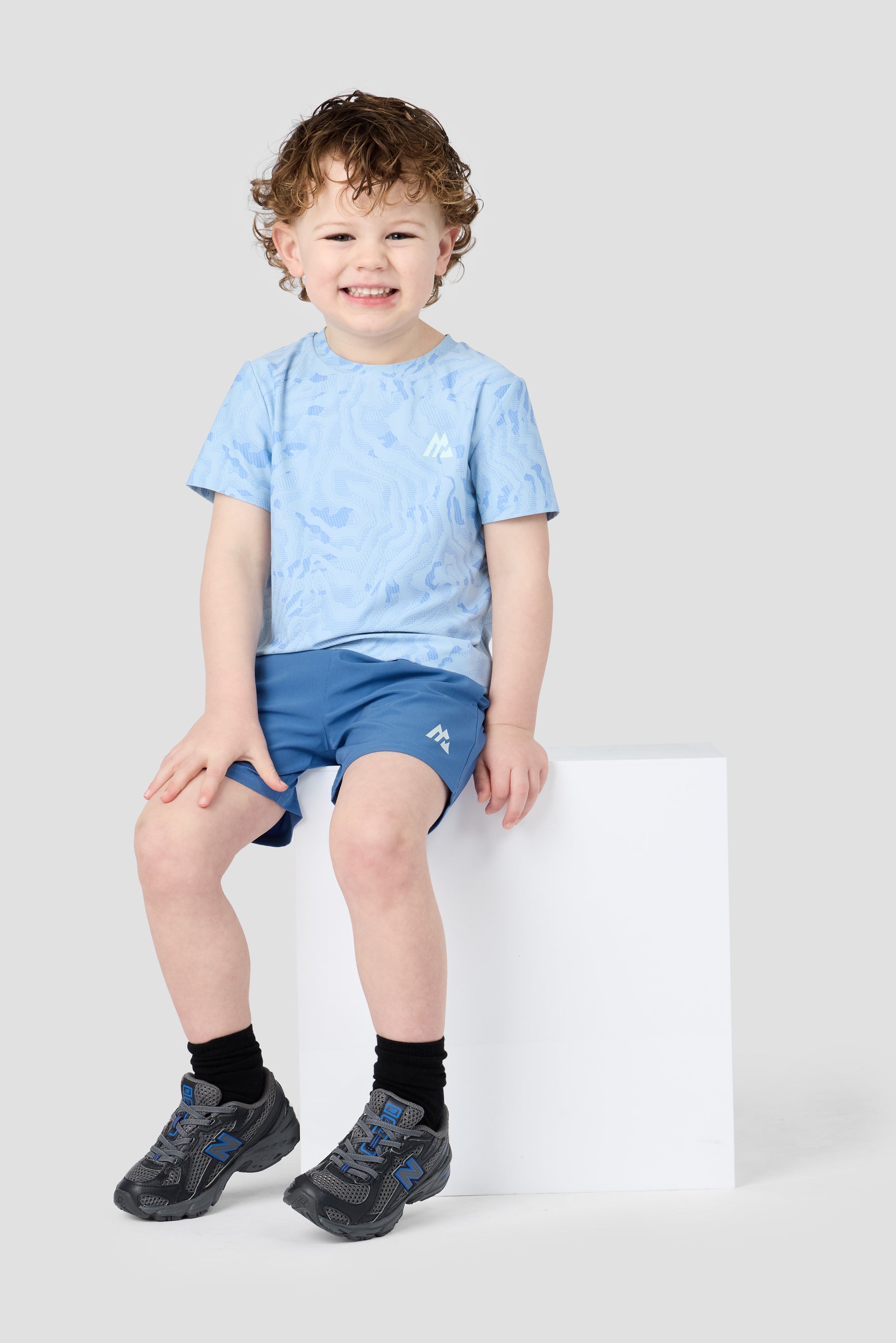 Navigate T-Shirt/Short - Summer Mist/Cloudy Blue/Charcoal Blue