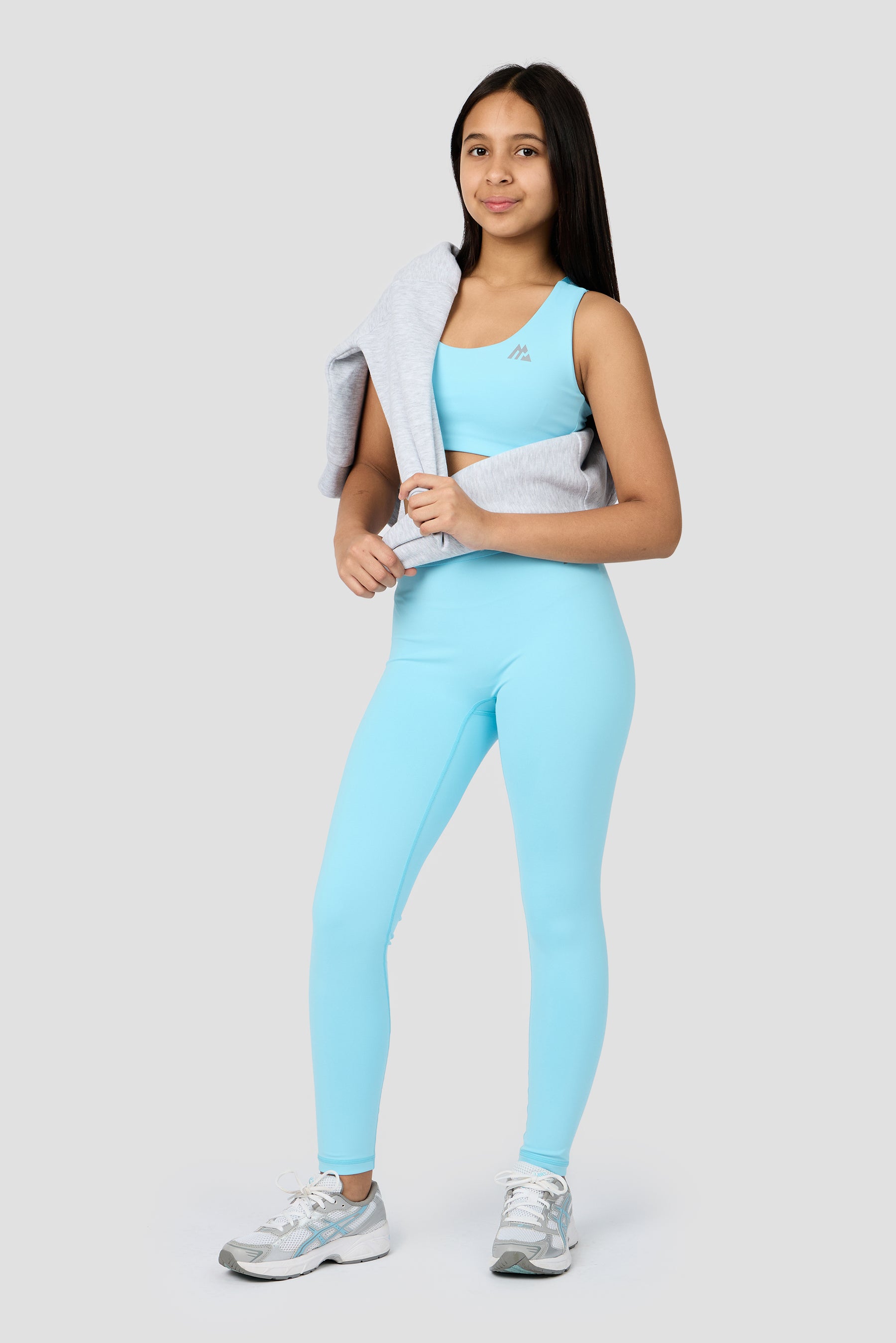 Girls Icon Sports Bra - Seashell Blue