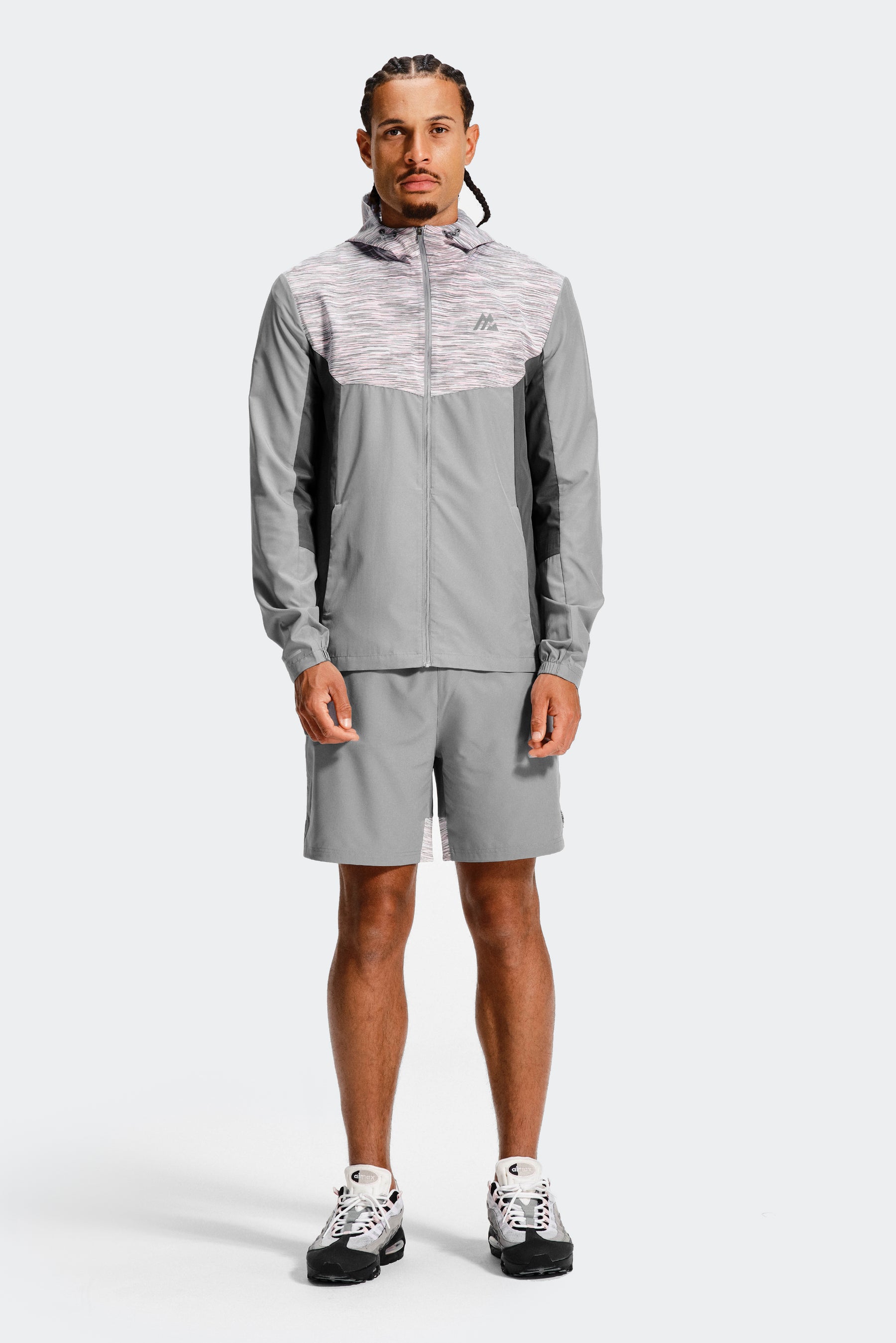 Trail Windbreaker - Grey/Pink