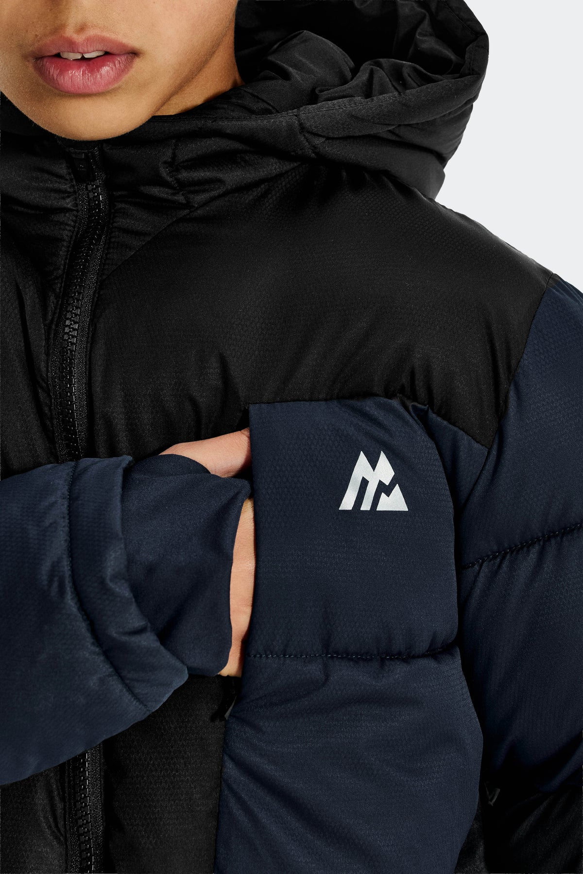 Carve Down Jacket - Navy Shadow/Black