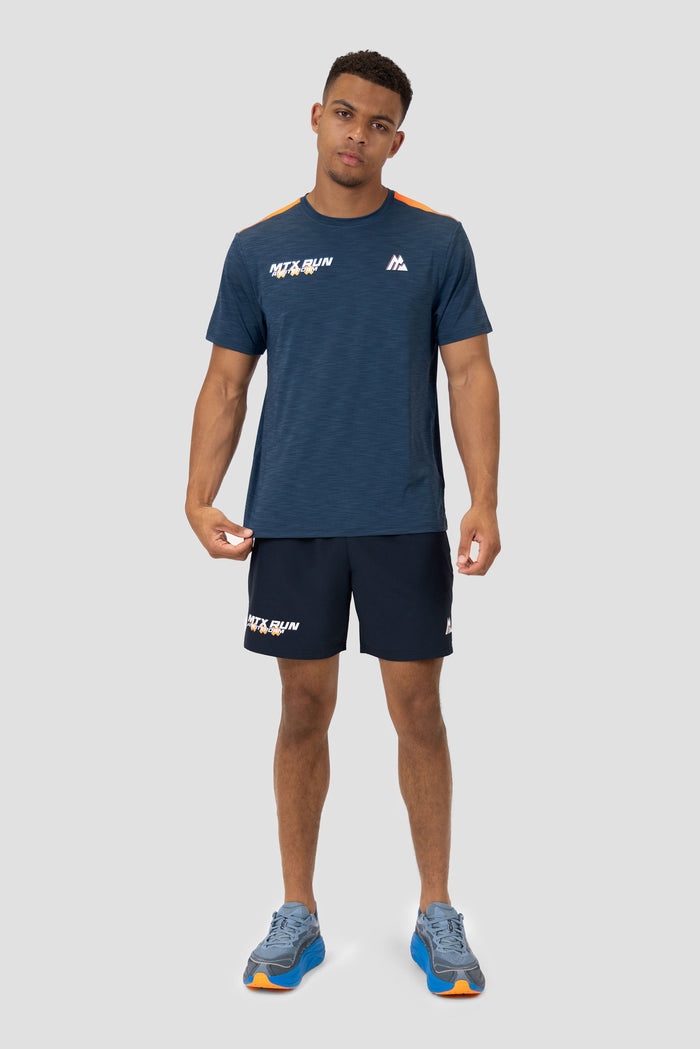 MTX Run City Amsterdam T-Shirt - Marine/Vurig Oranje