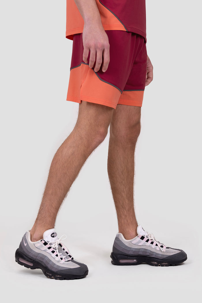 Sierra Short - Spiced Cherry/Coral/Cement Grey