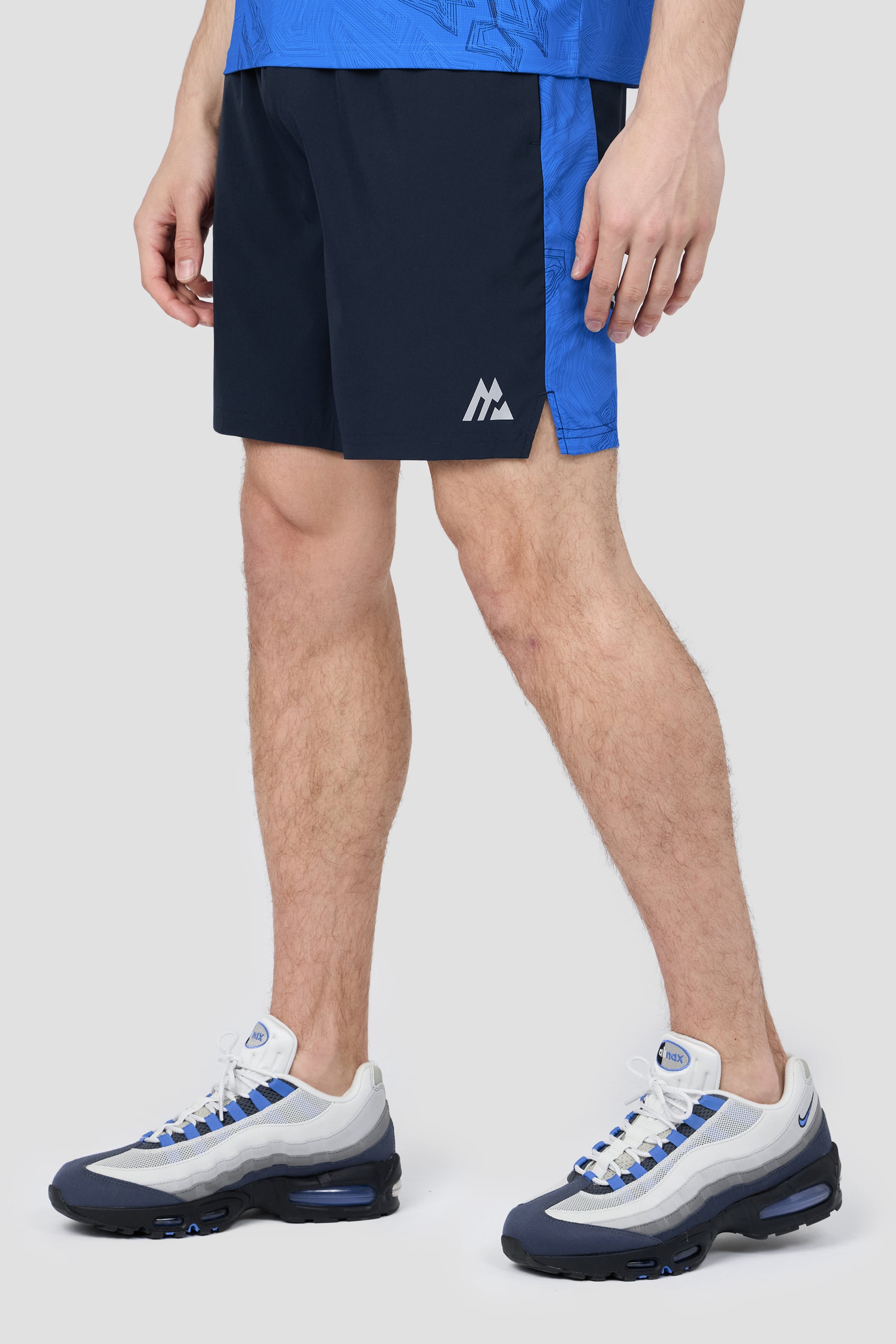 Geo M Print Short - Midnight Blue/Celestial Blue