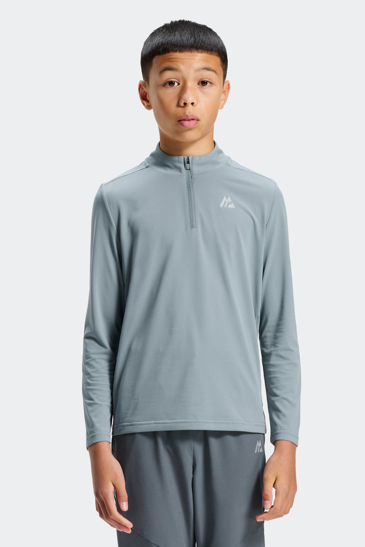 Boys Delta 1/4 Zip - Steel