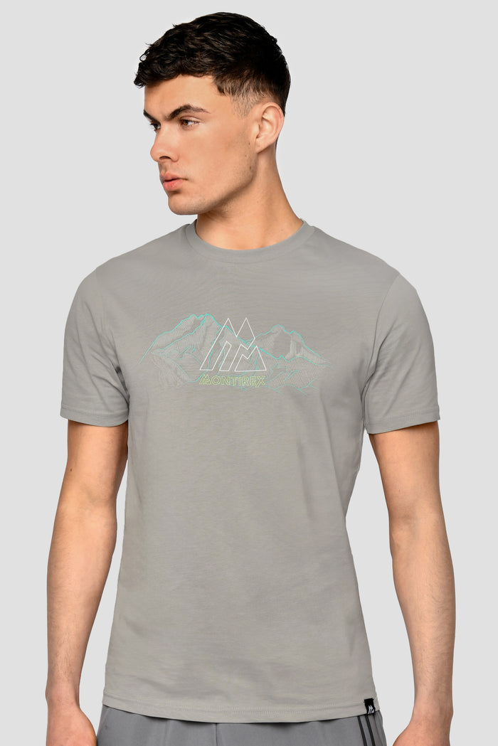 Men's Mountain Logo 2.0 T-Shirt - Platinum Grey