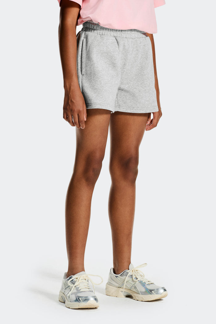 Girls Essence Fleece Short - Grey Marl