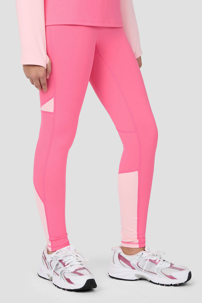 Girls Dash Legging - Pink Blossom/Ballet