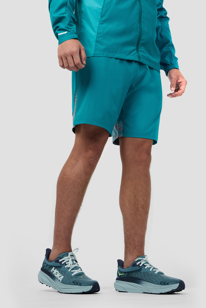 Trail Panel Short - Teal/Pink