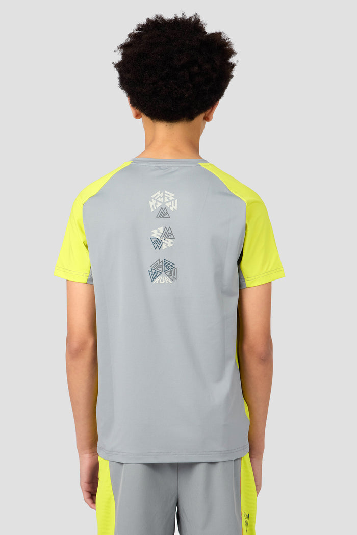 MTX Run Turbo T-Shirt - Platinum Grey/Electric Lime