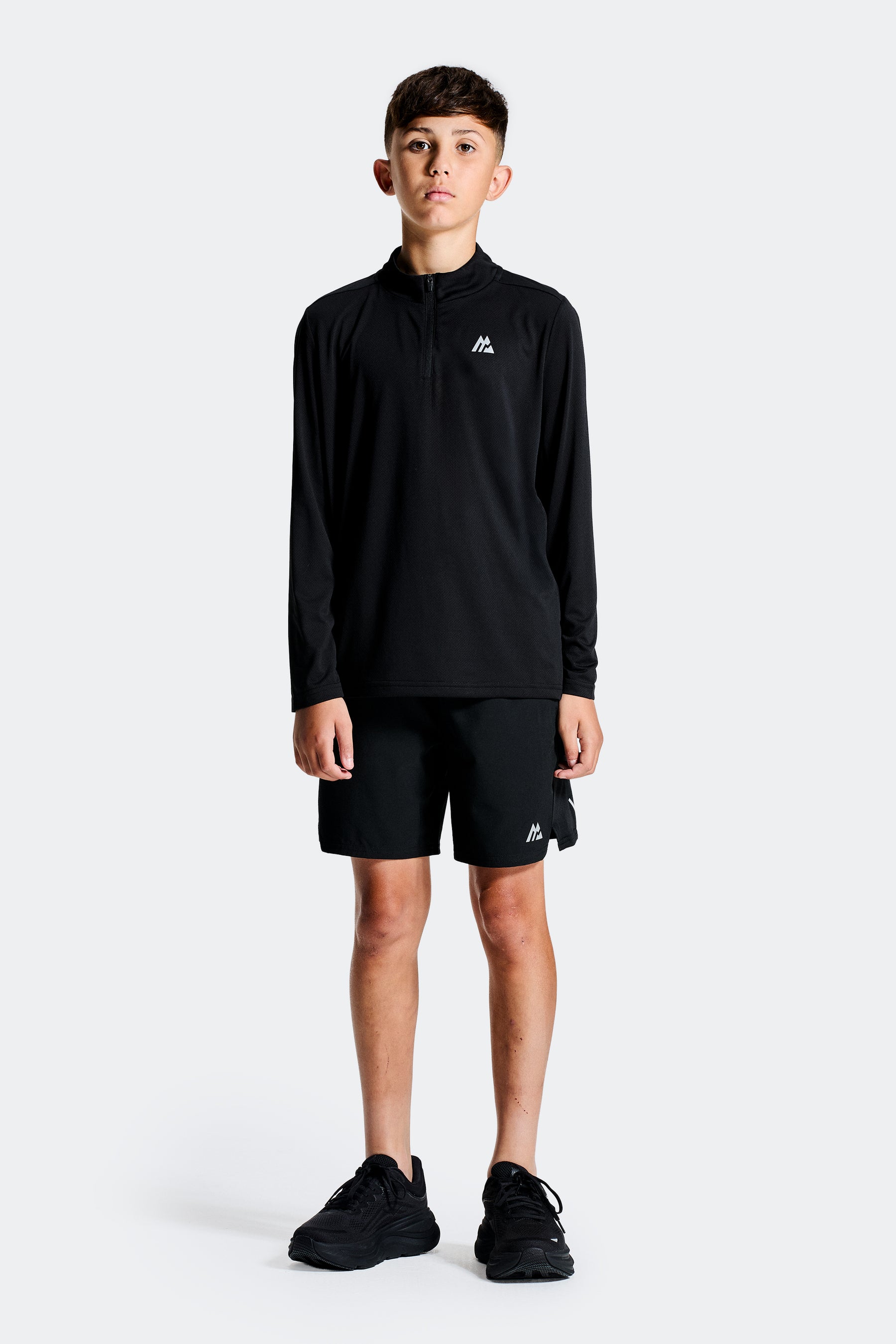 Boys Delta 1/4 Zip - Black