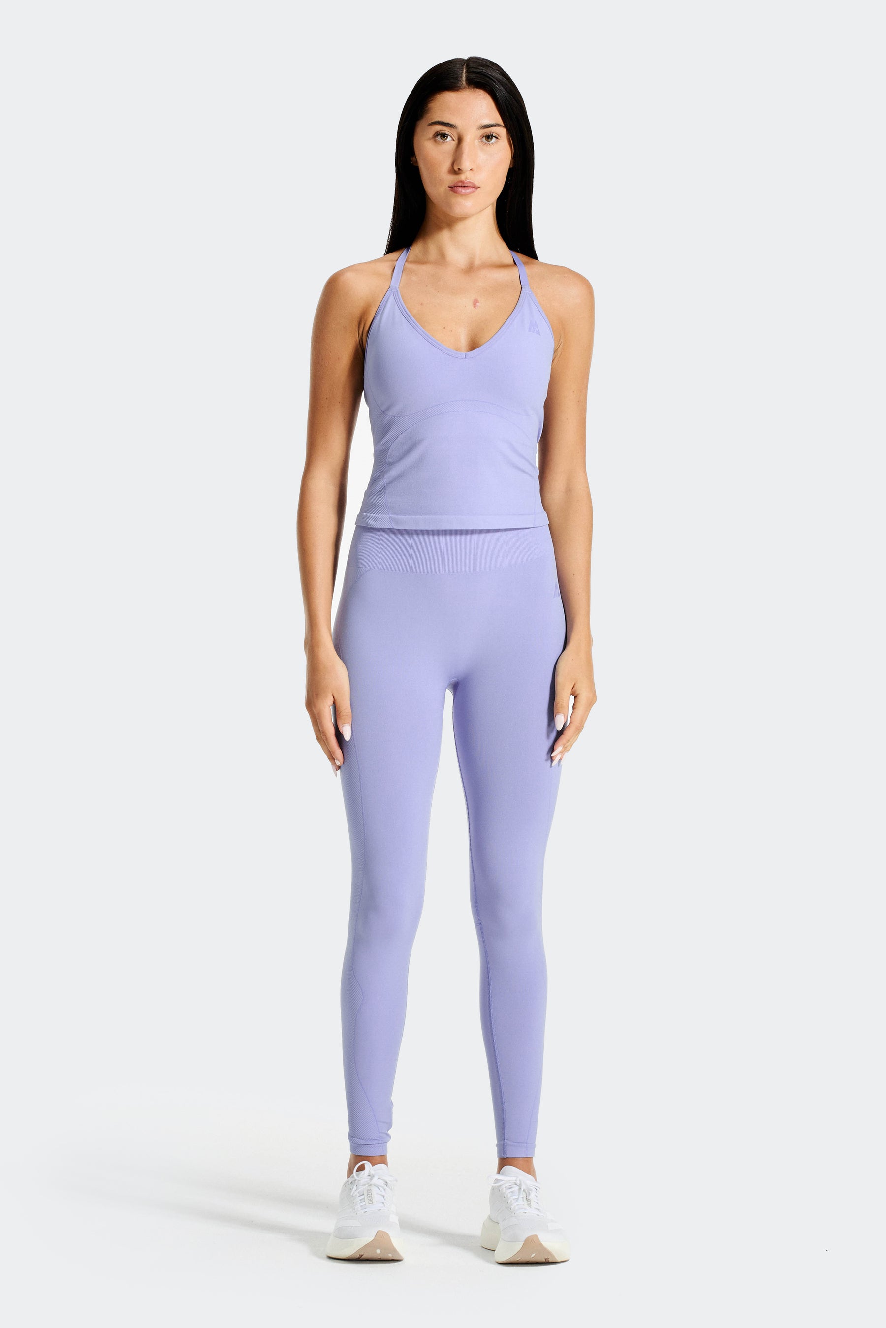 Muse Seamless Halter Neck Tank - Iced Amethyst