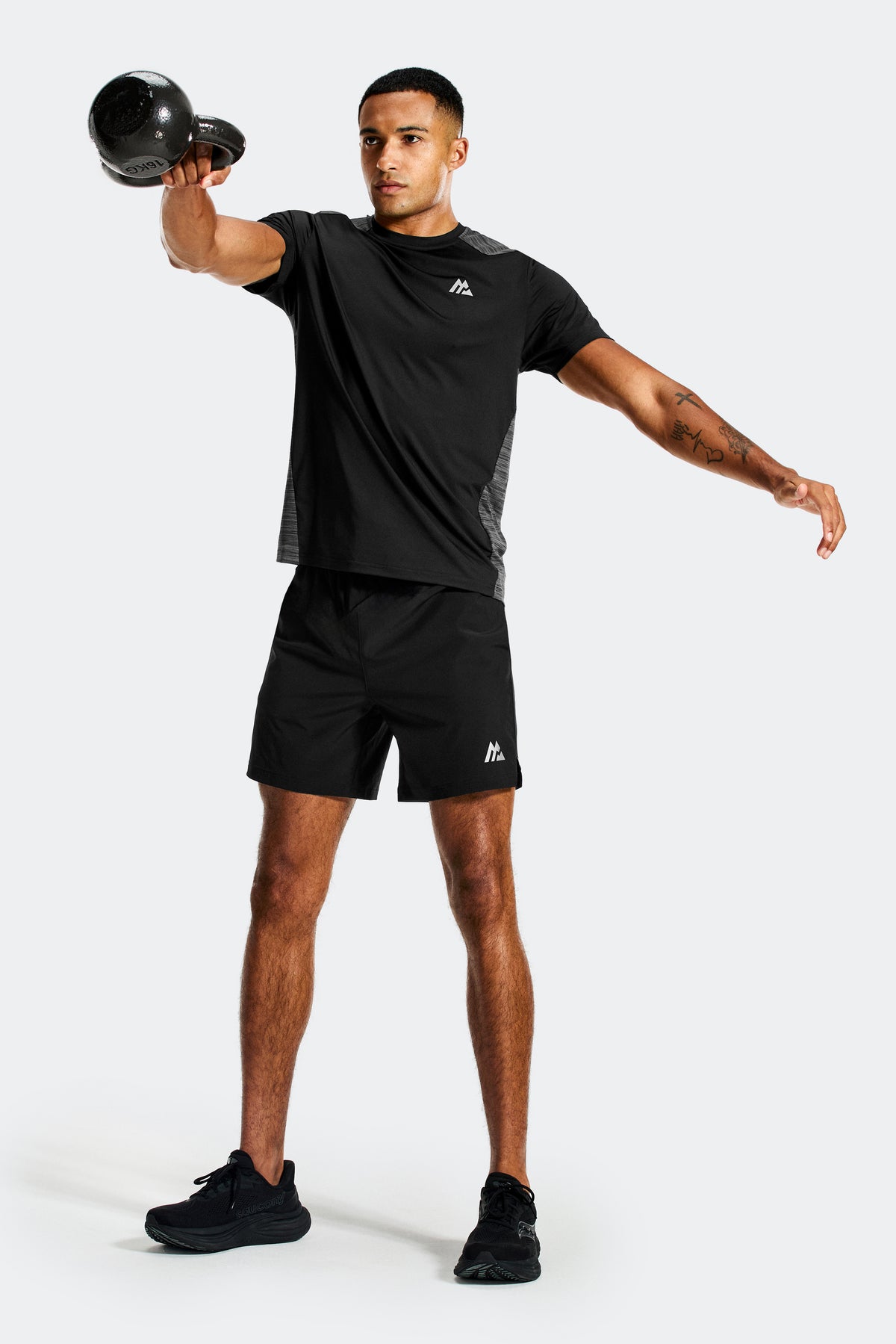 Trail Panel T-Shirt - Black/Asphalt/Cement Grey
