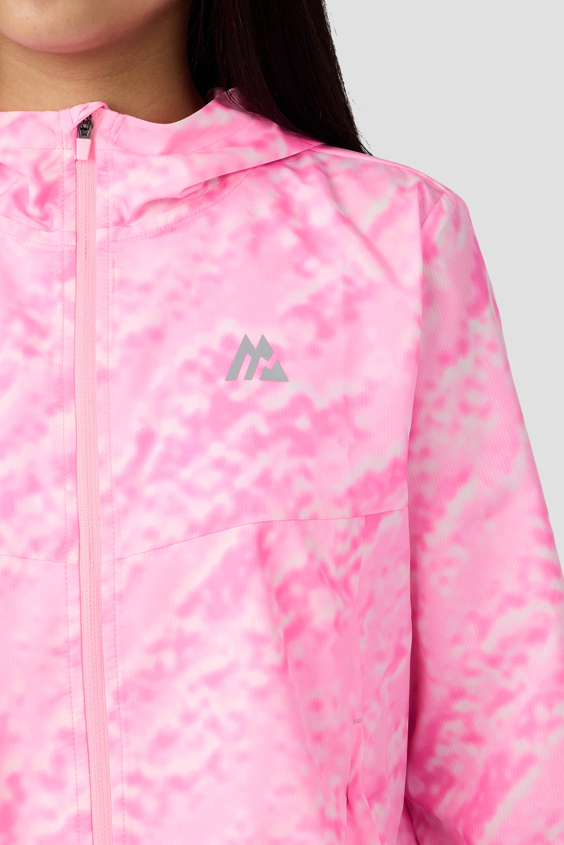 Girls Celeste Windbreaker - Candy Floss/Fuchsia/White