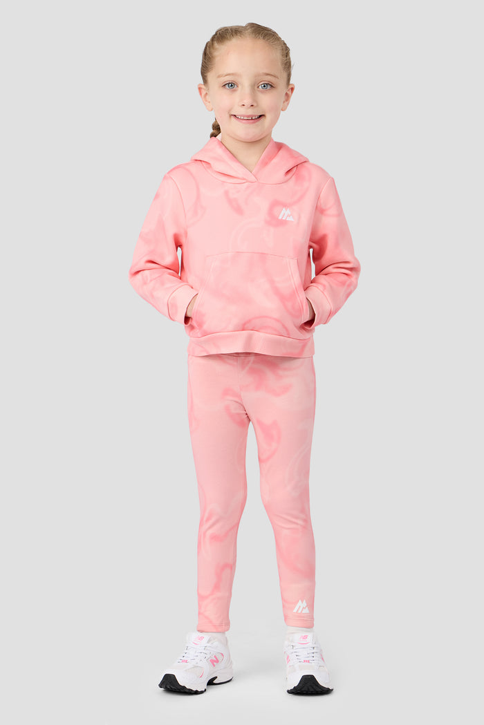 Infant Girl's Swirl Hood/Legging - Ballet/Sweet Pink