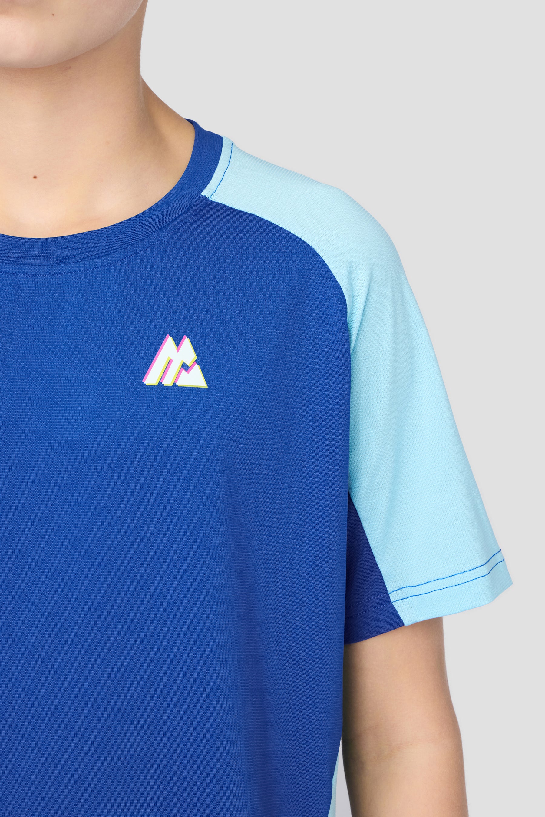 Boys MTX Run Turbo T-Shirt - Cobalt/Neon Sky