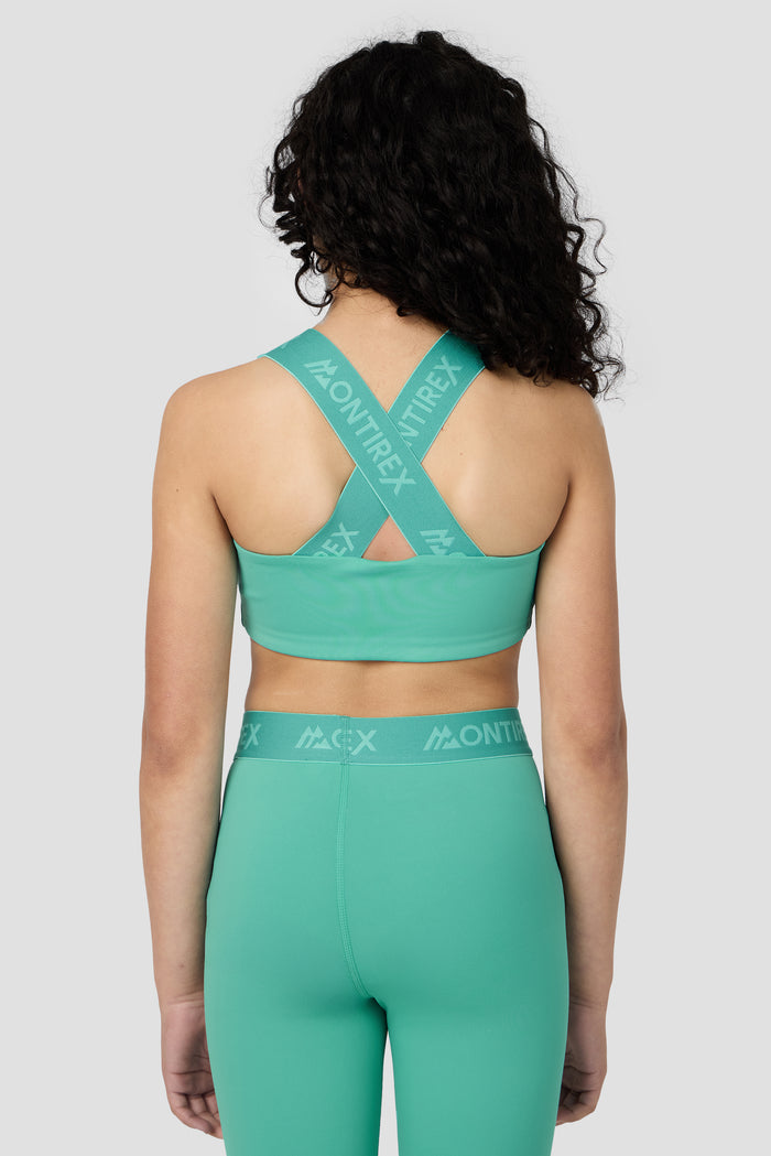 Girls Icon Bra Top - Mineral Green