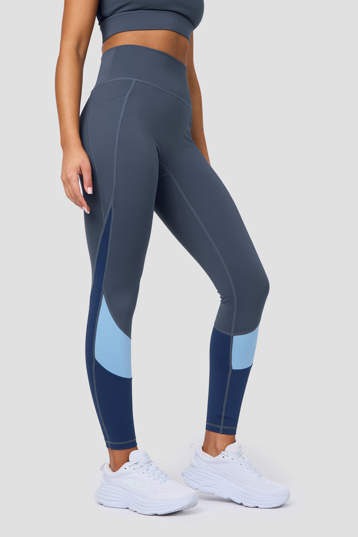 Stride Legging - Greyed Indigo/Fresh Water/Agency