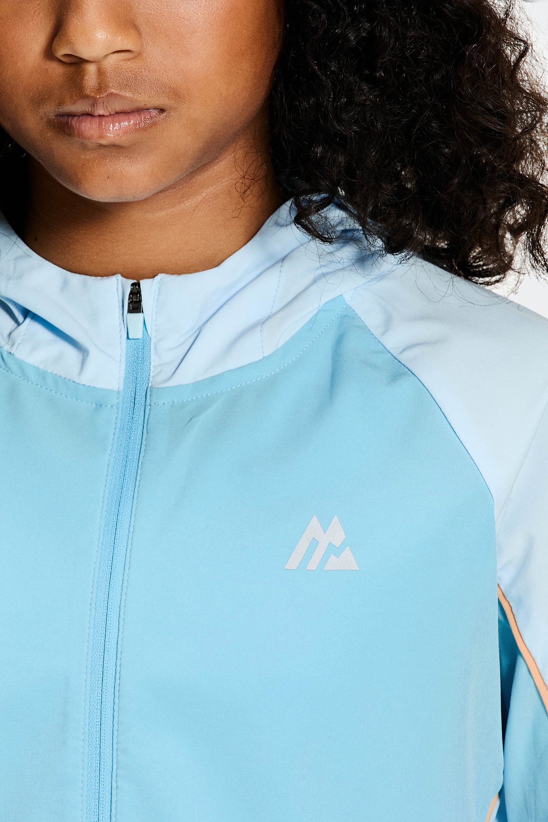 Girls Lumina Jacket - Misty Blue/Seashell Blue/Apricot Blush