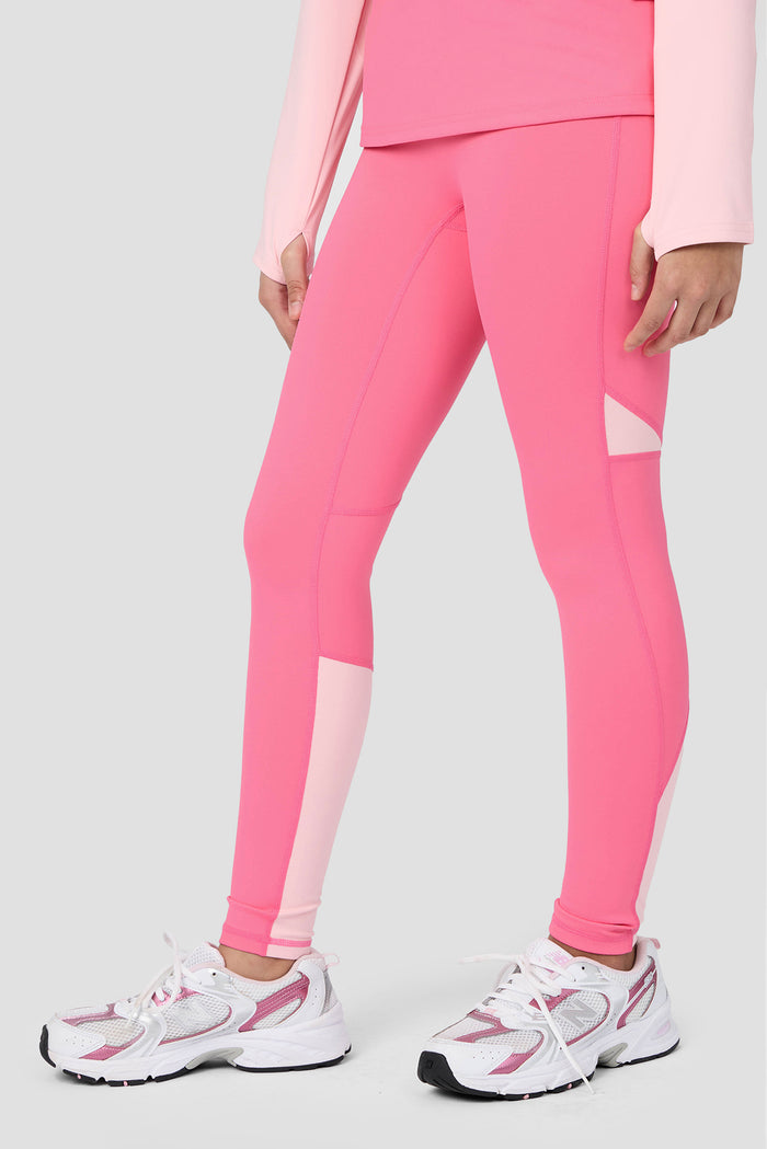 Girls Dash Legging - Pink Blossom/Ballet