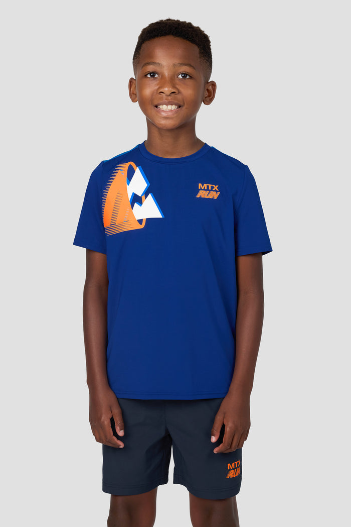 Boys MTX Run T-Shirt - Marine Blue/Idaho Blue