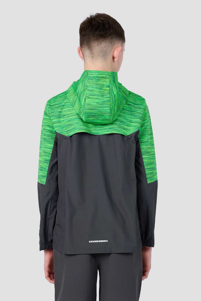 Boys Trail 2.0 Windbreaker - Grey/Green Multi