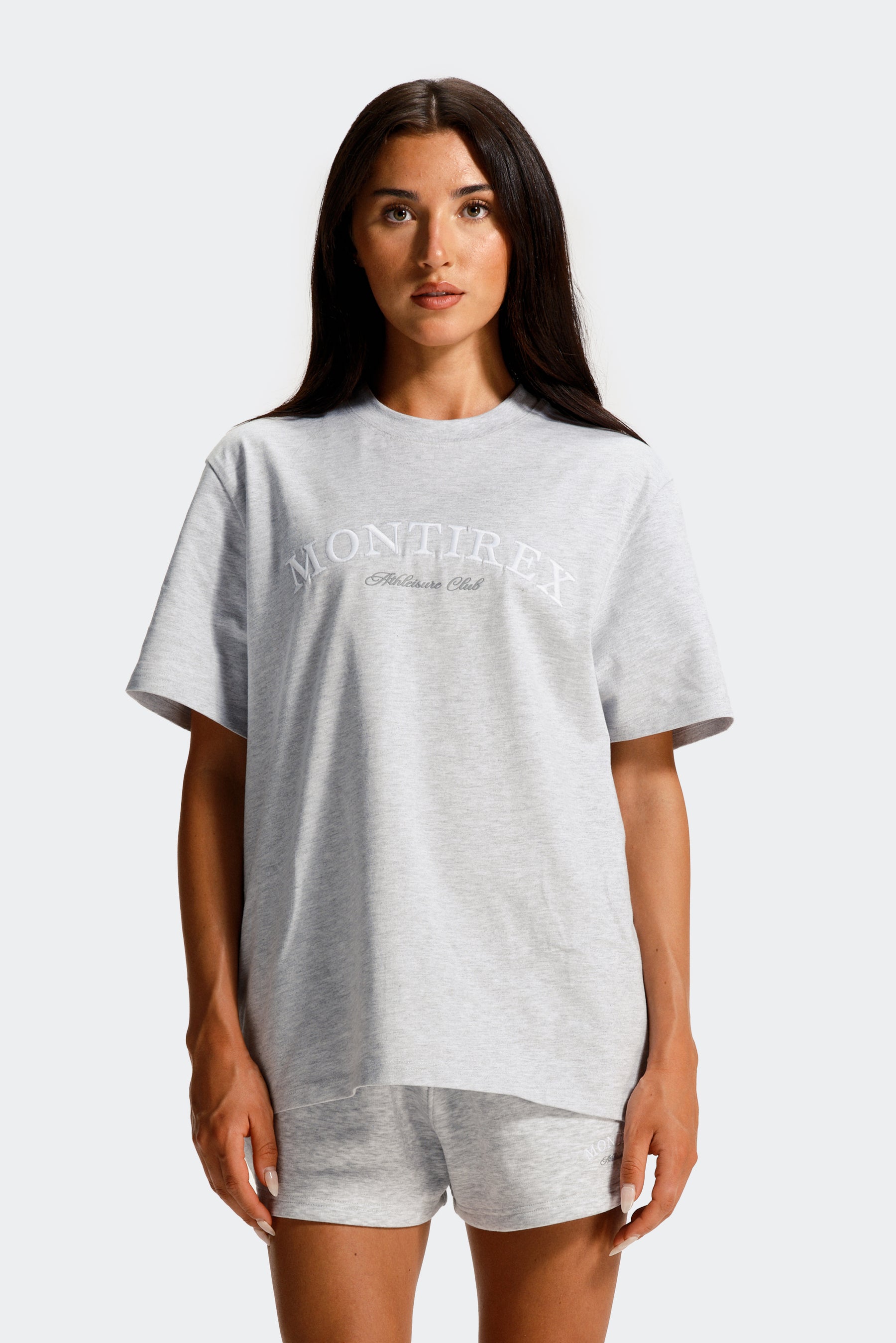 Athleisure Club T-Shirt - Platinum Grey Marl
