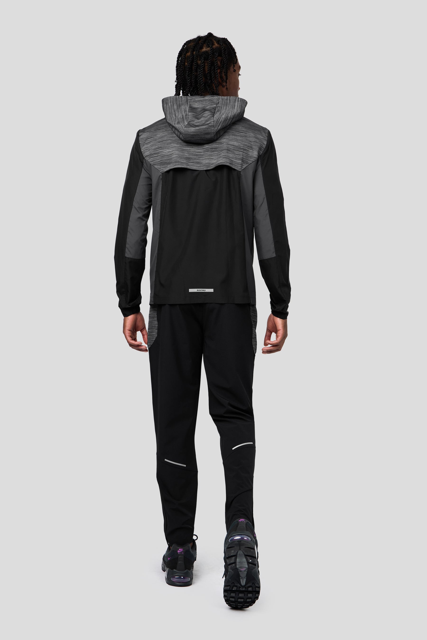 Trail Panel Running Pant - Black/Grey