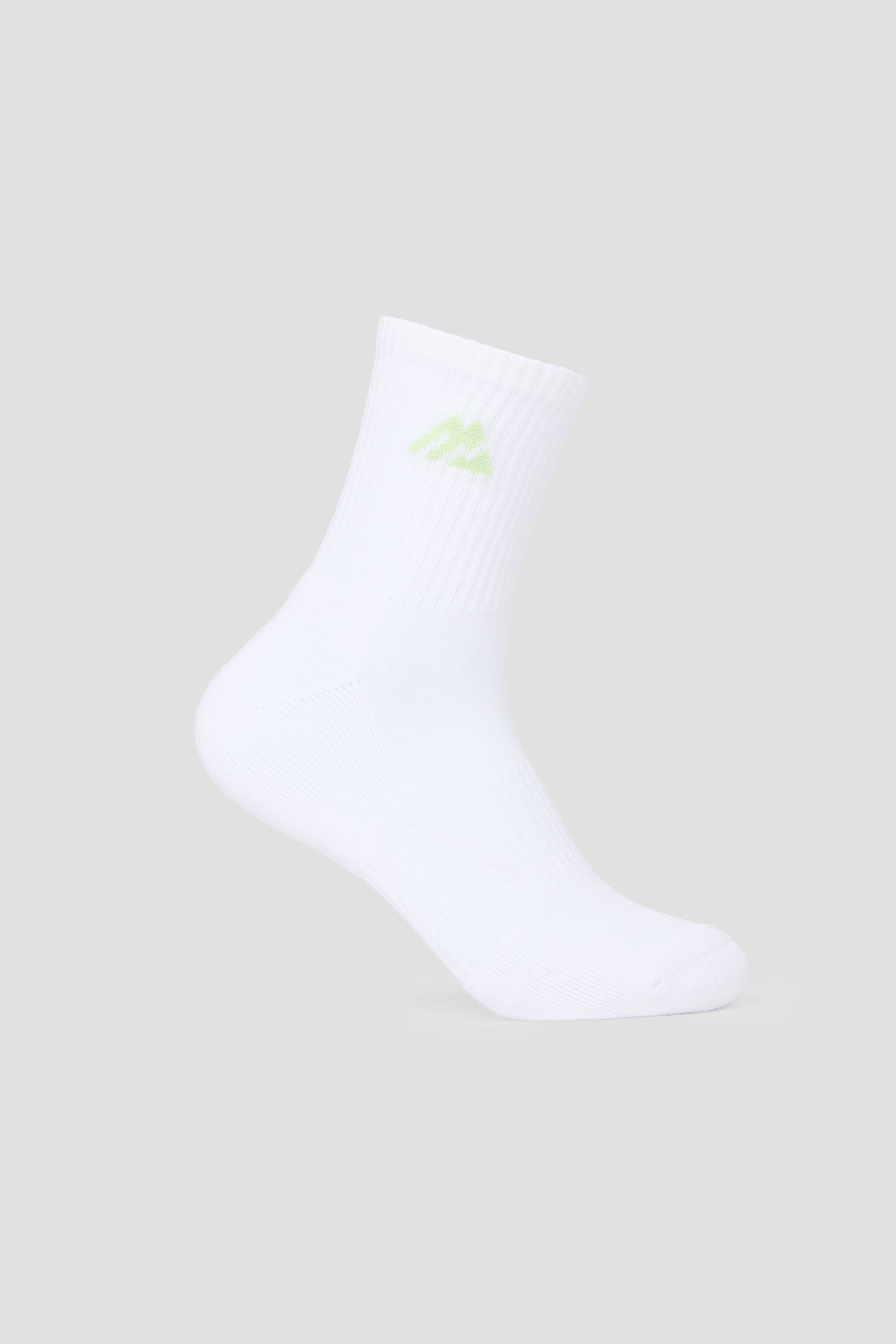 Crew Sock 3 Pack - White/Iced Matcha