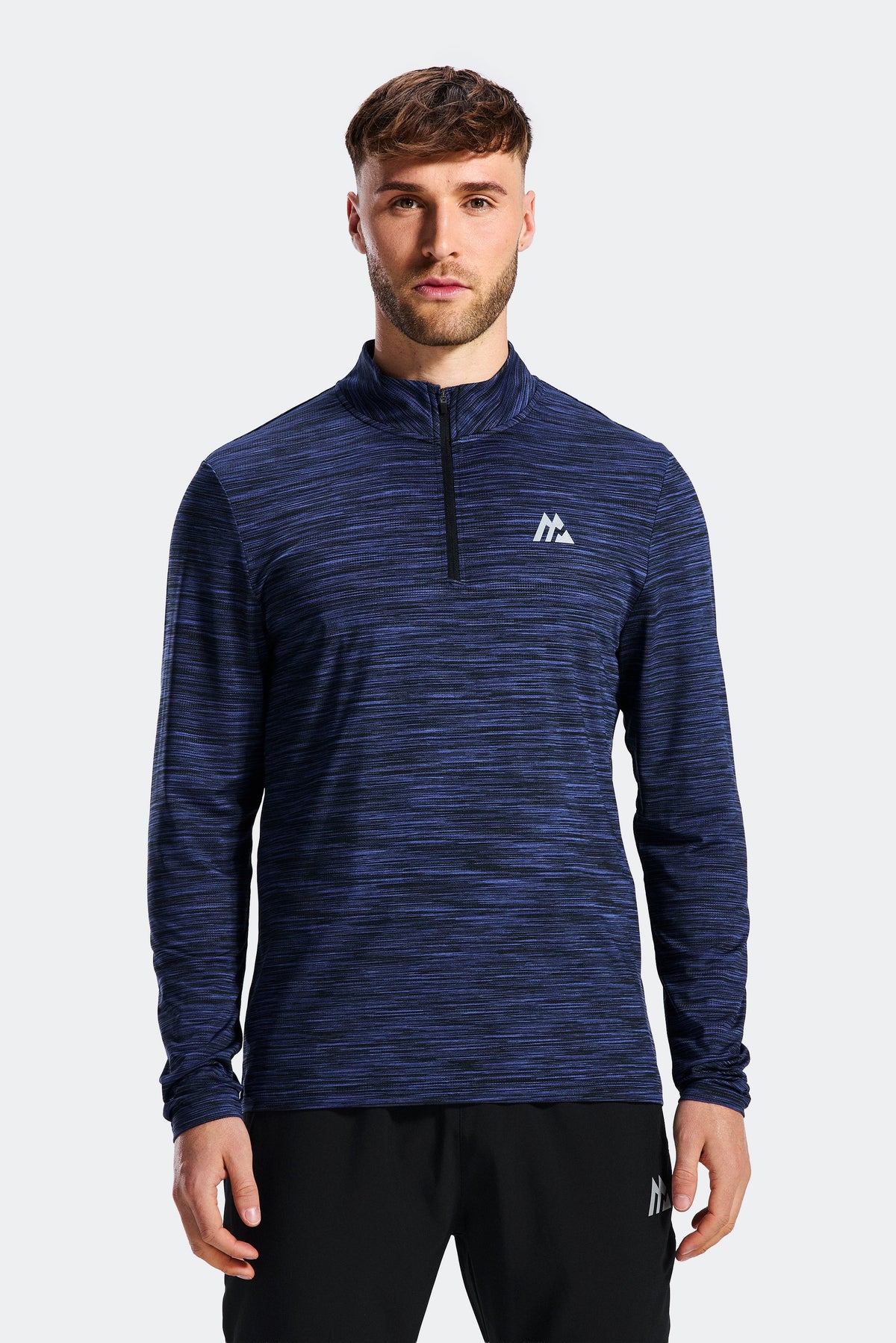 Trail 1/4 Zip - Black/Navy/Blue