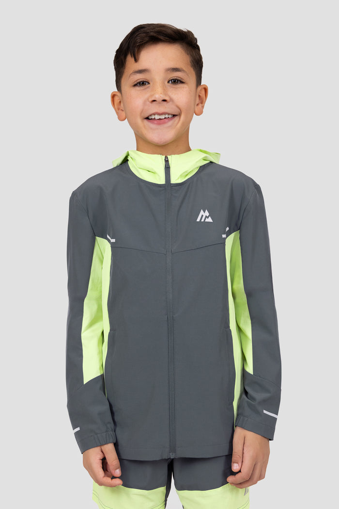Boys Vortex Jacket - Slate Grey/Citrus