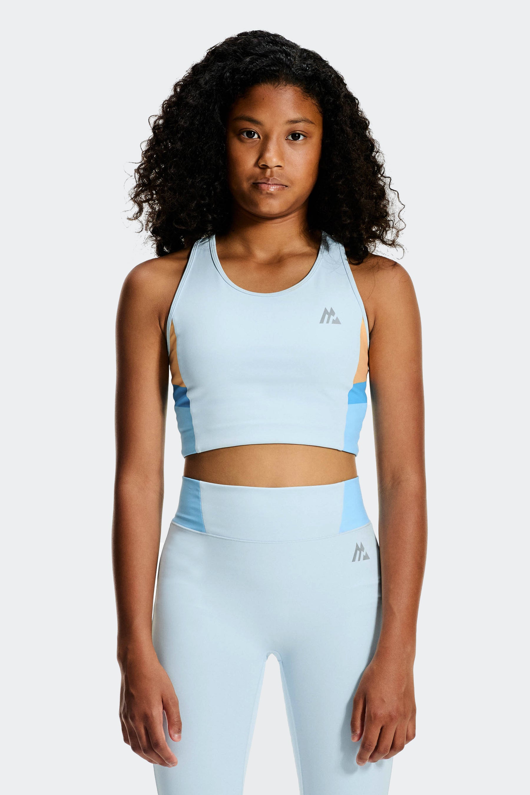 Girls Lumina Sports Bra - Misty Blue/Seashell Blue/Malibu/Apricot Blush