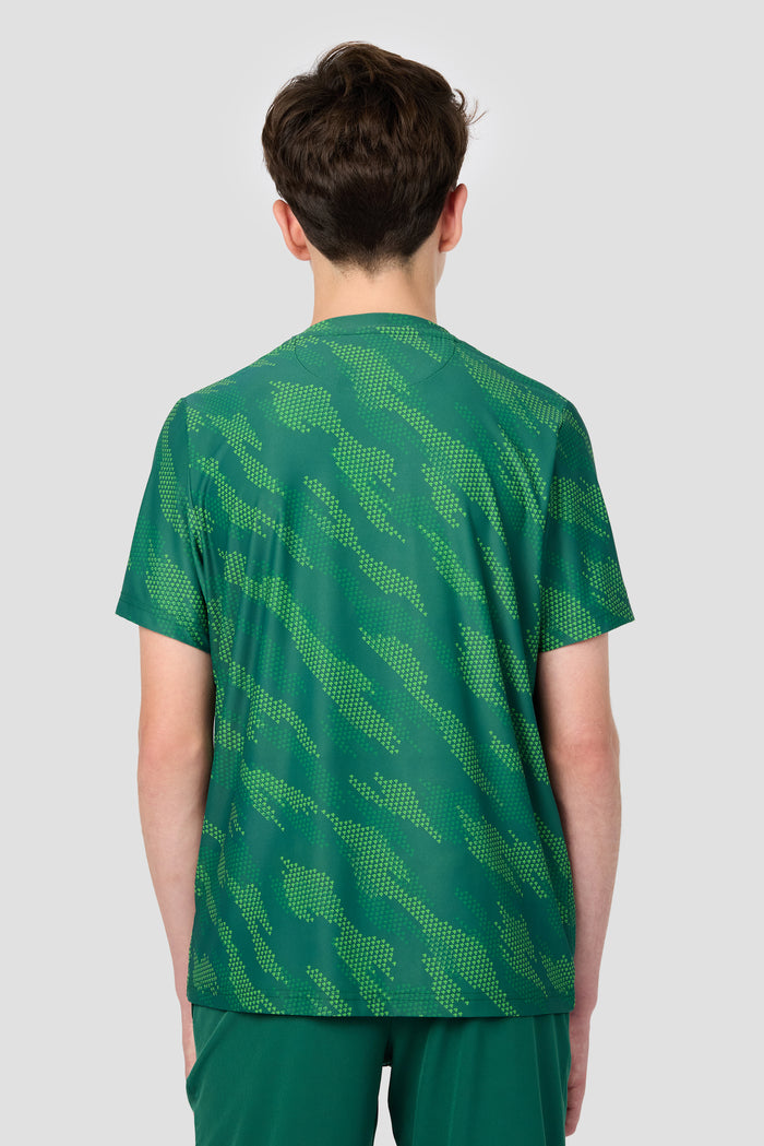 Boys Thera T-Shirt - Evergreen/Sherwood/Neon Green